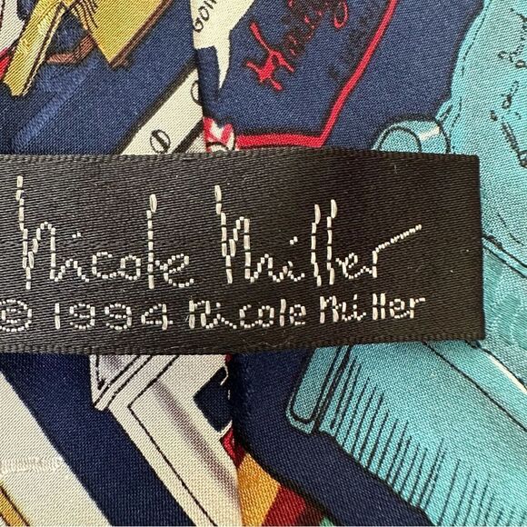 Nicole Miller Helig Meyers vintage silk novelty tie - Picture 7 of 8